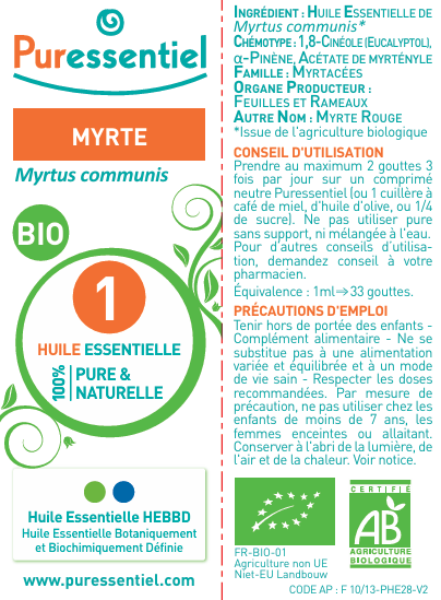 Puressentiel huile essentielle Myrte 5 ml