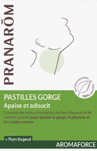 Pranarom 21 Pastilles Gorge au Thym thujanol