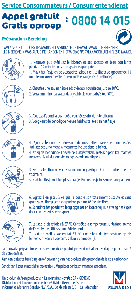 Novalac Allernova Lait bébé - Allergie protéines laits de vache