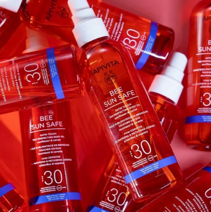 apivita-bee-sun-safe-soleil-huile-corps-sublimatrice-bronzage-spf-30-flacon-pompe-200-ml-produit-description-prix-avis-pharmacie-en-ligne-luxembourg-pharmaglobe.lu