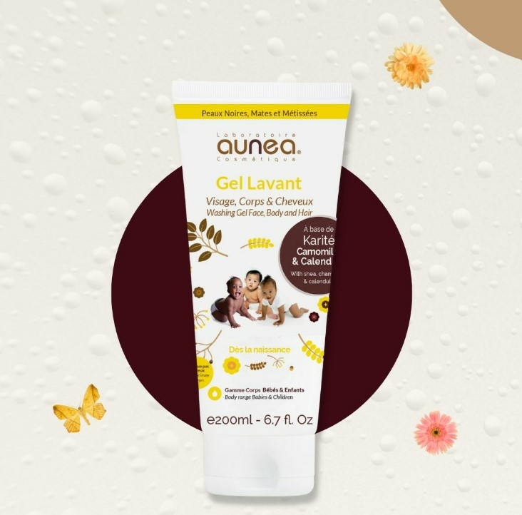 aunea-gel-lavant-visage-corps-cheveux-bebe-enfants-tube-200-ml-peaux-noires-mates-metissees-produit-description-pharmacie-en-ligne-luxembourg-pharmaglobe.lu