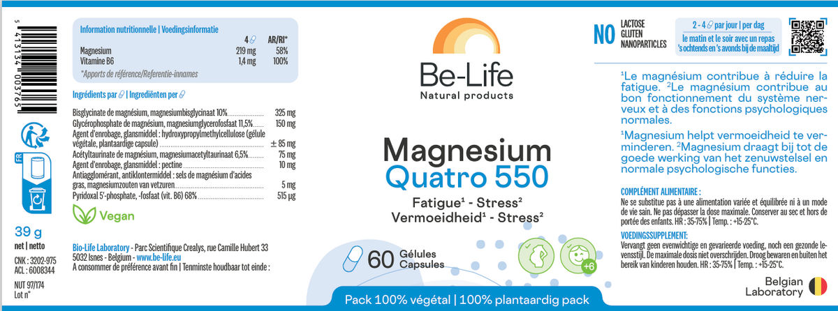 be-life-magnesium-quatro-550-60-gelules-bio-livraison-etiquette-pharmacie-en-ligne-meilleur-prix-luxembourg-kaufen-pharmaglobe