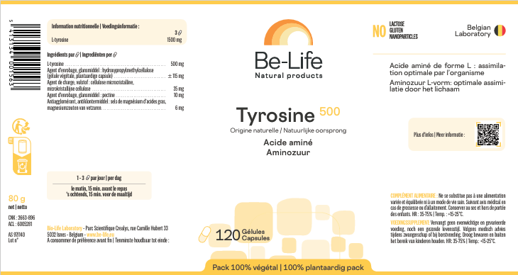 be-life-tyrosine-500-120-gelules-bio-life-acide-amine-livraison-etiquette-pharmacie-en-ligne-meilleur-prix-luxembourg-kaufen-pharmaglobe