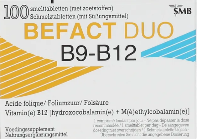befact-duo-b9-b12-boite-100-comprimes-croquer-smb-livraison-etiquette-pharmacie-en-ligne- meilleur-prix-luxembourg-kaufen-pharmaglobe