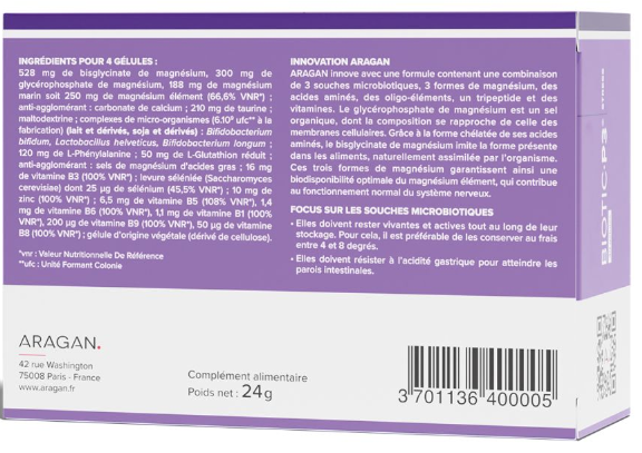 biotic-p3-stress-40-gelules-aragan-3-probiotiques-magnesium-livraison-etiquette-pharmacie-en-ligne-meilleur-prix-luxembourg-kaufen-pharmaglobe