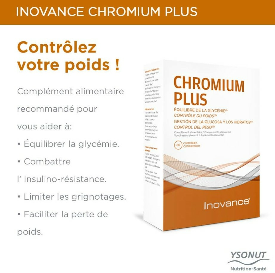 Chromium Plus 60 Comprimés Inovance Ysonut