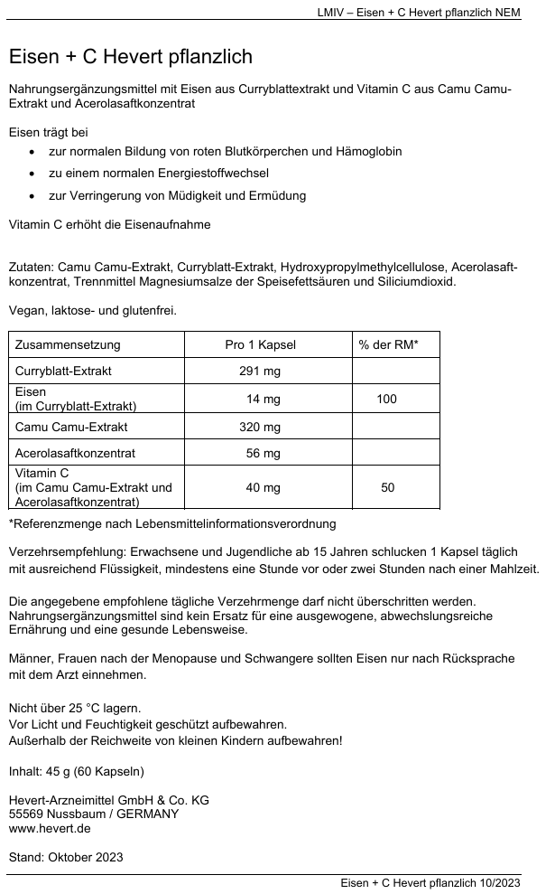 eisen-c-hevert-pflanzlich-60-capsules-fer-vitamine-livraison-etiquette-pharmacie-en-ligne-meilleur-prix-luxembourg-kaufen-pharmaglobe