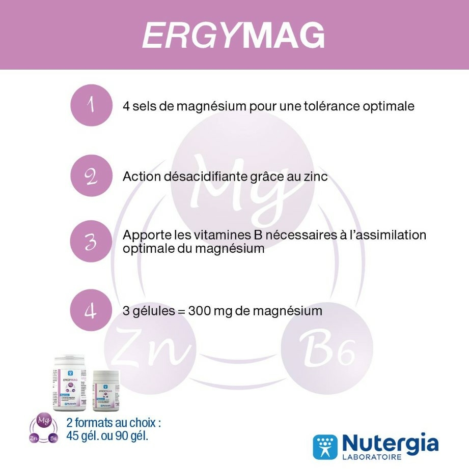 ergymag-boite-45-gelules-magnesium-vitamines-b-zink-nutergia-fatigue-physique-nerveuse-produit-description-prix-avis-pharmacie-en-ligne-luxembourg-pharmaglobe.lu