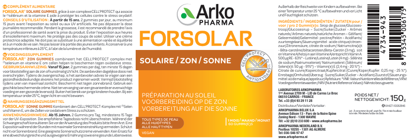 forsolar-solaire-60-gummies-arkopharma-preparation-au-soleil-livraison-etiquette-pharmacie-en-ligne-meilleur-prix-luxembourg-kaufen-pharmaglobe