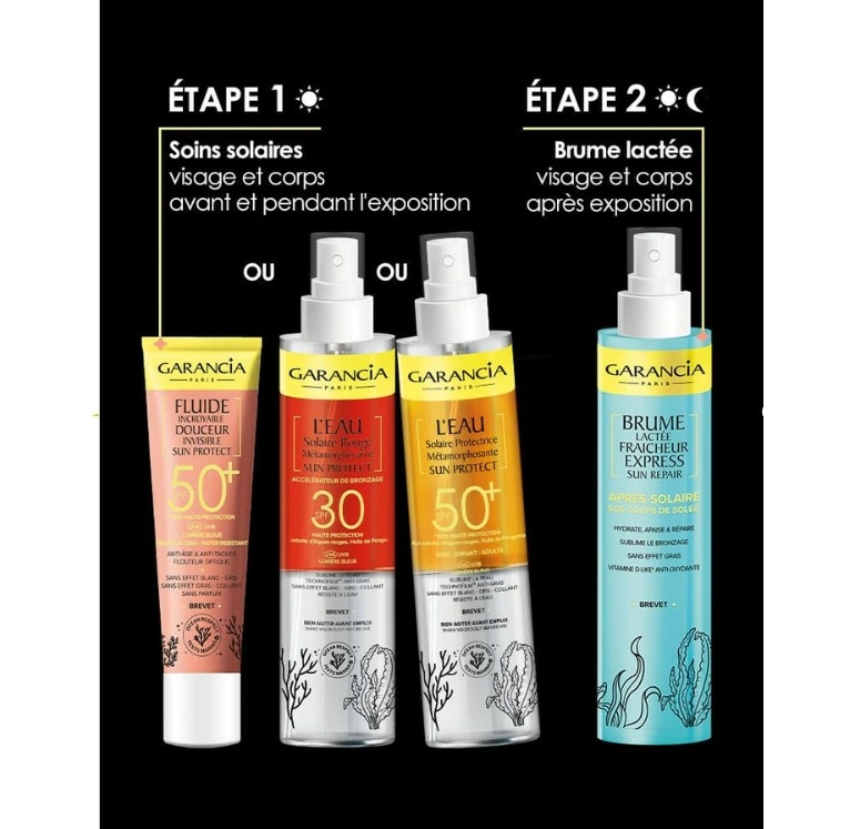 garancia-l-eau-solaire-rouge-metamorphosante-sun-protect-spf-30-flacon-150-ml-acceleratrice-bronzage-produit-promo-description-prix-web-avis-pharmacie-en-ligne-luxembourg-pharmaglobe.lu