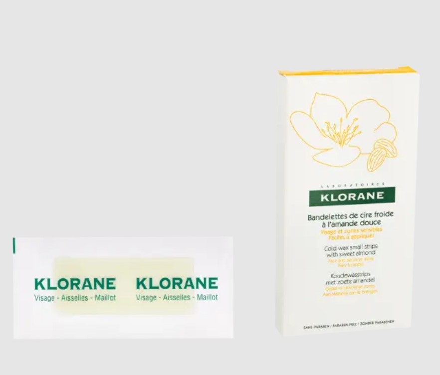 klorane-boite-bandelettes-cire-froide-lamande-douce-visage-zones-sensibles-promotion-commande-prix-bas-parapharmacie