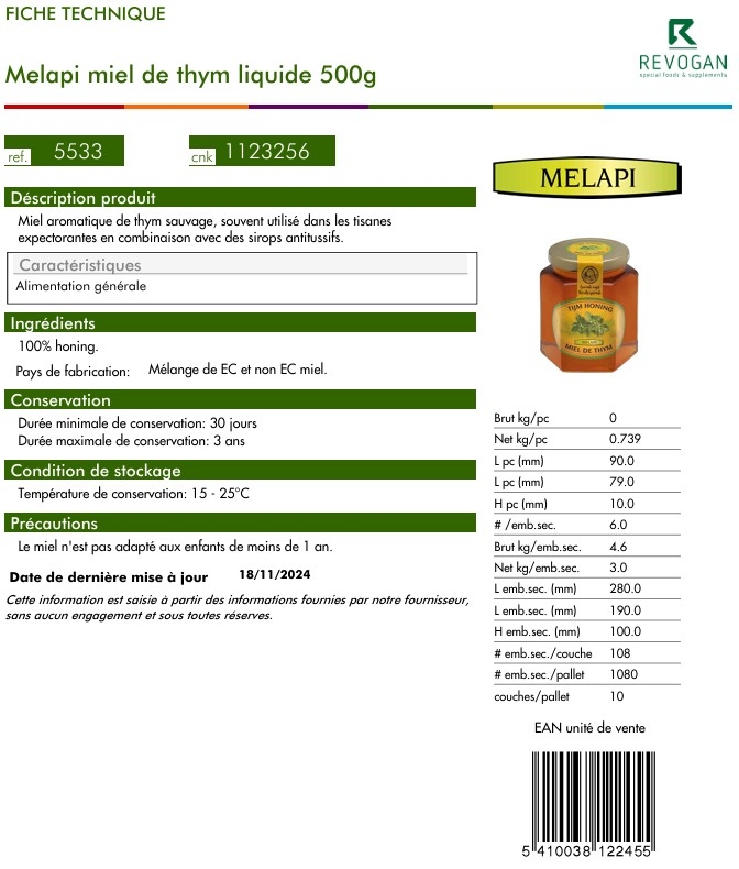 melapi-miel-thym-liquide-pot-500-g-revogan-livraison-pharmacie-en-ligne-meilleur-prix-luxembourg-kaufen-pharmaglobe