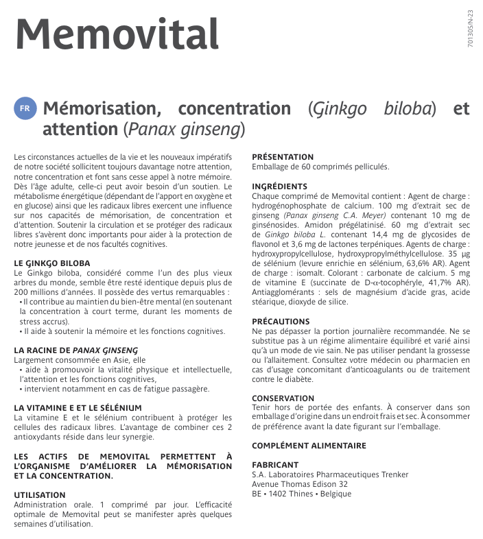 memovital-60-comprimes-trenker-memoire-concentration-livraison-notice-pharmacie-en-ligne-meilleur-prix-luxembourg-kaufen-pharmaglobe
