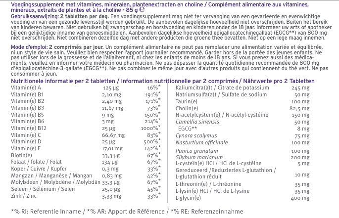metaclear-boite-60-comprimes-metagenics-foie-utilisation-ingredients-pharmaglobe