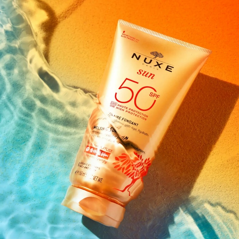 nuxe-sun-lait-solaire-fondant-haute-protection-spf-50-visage-corps-tube-150-ml-produit-description-prix-avis-pharmacie-en-ligne-luxembourg-pharmaglobe.lu