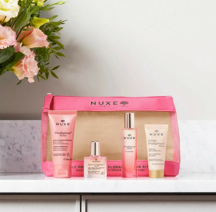 nuxe-trousse-prodigieuse-florale-huile-prodigieuse-florale-son-rituel-produit-description-prix-avis-pharmacie-en-ligne-luxembourg-pharmaglobe.lu