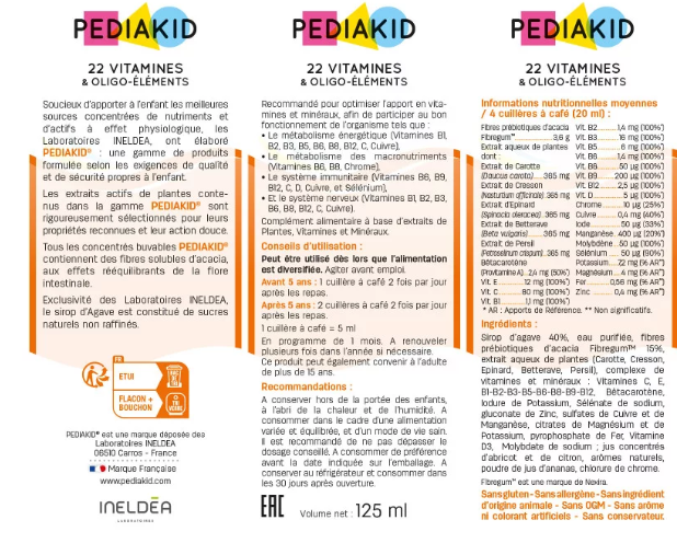 pediakid-22-vitamines-oligo-elements-sirop-flacon-250ml-ineldea-livraison-etiquette-pharmacie-en-ligne-meilleur-prix-luxembourg-kaufen-pharmaglobe
