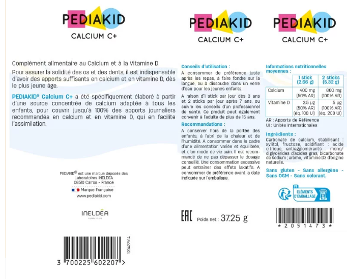 pediakid-calcium-c-vitamine-boite-14-sticks-ineldea-livraison-etiquette-pharmacie-en-ligne-meilleur-prix-luxembourg-kaufen-pharmaglobe