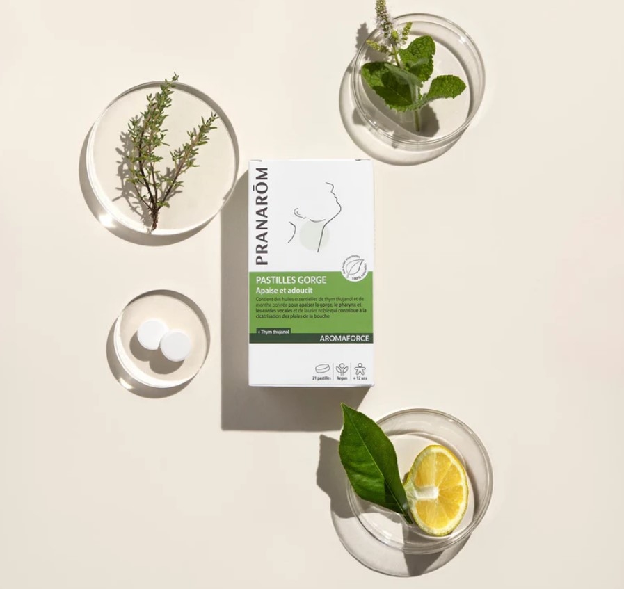 pranarom-pastilles-gorge-thym-thujanol-aromaforce-21-promotion-achat-prix-bas-parapharmacie