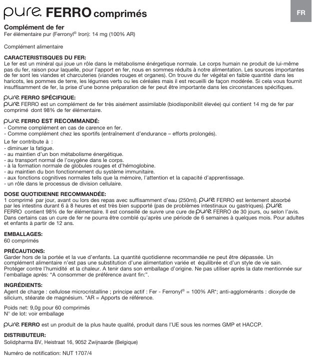 pure-ferro-60-comprimes-solidpharma-livraison-notice-pharmacie-en-ligne-meilleur-prix-luxembourg-kaufen-pharmaglobe