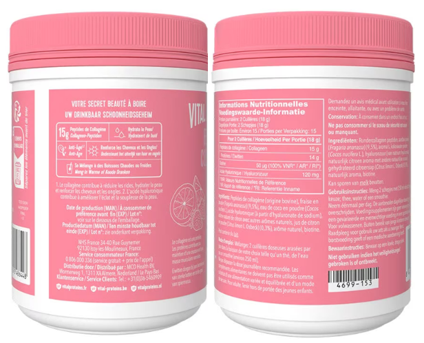 vital-proteins-beauty-collagen-a-boire-fraise-citron-pot-271g-rose-livraison-peau-pharmacie-en-ligne-meilleur-prix-luxembourg-kaufen-pharmaglobe