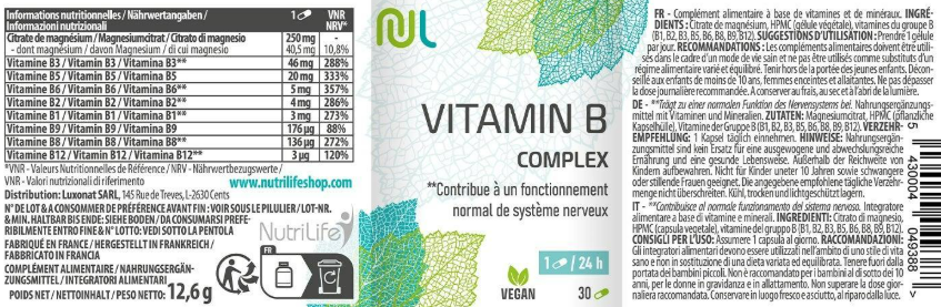 vitamine-b-complex-30-gelules-vegetales-nutrilife-livraison-etiquette-pharmacie-en-ligne-meilleur-prix-luxembourg-kaufen-pharmaglobe