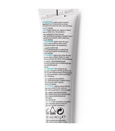 ROCHE-POSAY-EFFACLAR-DUO-plus-UNIFIANT-LIGHT-40ML-anti-imperfection-tube-back-pharmaglobe