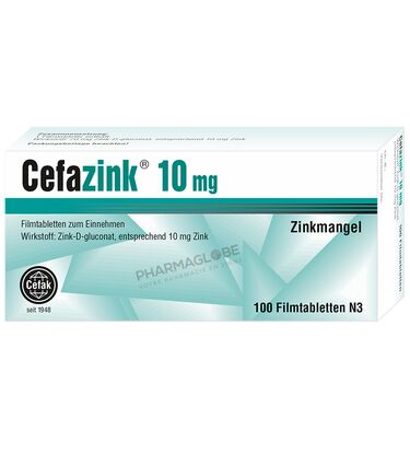 CEFAZINK-10-MG-100-COMPRIME-Cefak-carence-en-zinc-pharmaglobe.lu