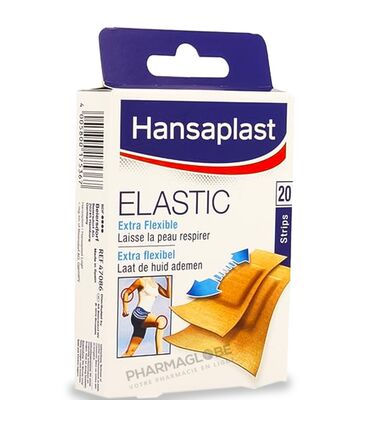 HANSAPLAST-MED-ELASTIC-20-STRIPS-pansement-flexible-pharmaglobe.lu