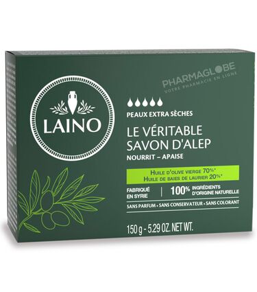 LAINO-SAVON-D-ALEP-PAIN-150-G-peau-extra-seche-pharmaglobe.lu