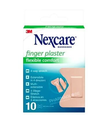 NEXCARE-PANSEMENT-BOUT-DOIGTS-10-pansements-elastiques-doigts-3M-pharmaglobe.lu