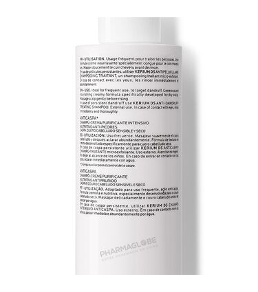 ROCHE-POSAY-KERIUM-SHAMPHOOING-CREME-PELLICULES-SECHES-200-ml-nourrissant-anti-demangeaisons-back-pharmaglobe