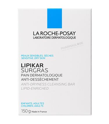 ROCHE-POSAY-LIPIKAR-PAIN-SURGRAS-150-G-savon-boite-pharmaglobe