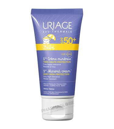 URIAGE-BEBE-1-ERE-CR-MINERALE-SPF-50-50-ML-creme-minerale-protection-solaire-bebe-pharmaglobe.lu