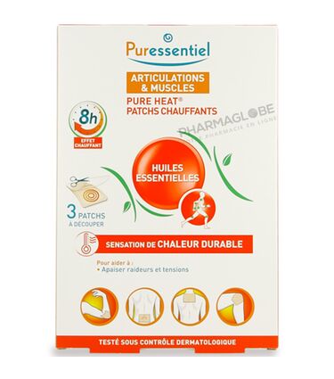 PURESSENTIEL-ARTICULATION-14-3-PATCHS-chauffants-huiles-essentielles-pharmaglobe.lu