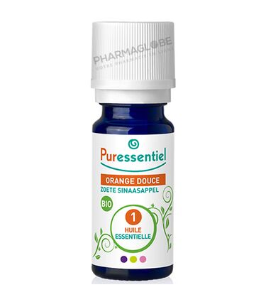 PURESSENTIEL-BIO-ORANGE-DOUCE-10-ML-huile-essentielle-pharmaglobe.lu