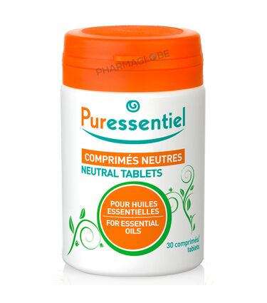 PURESSENTIEL-COMPRIME-NEUTRE-30-COMPRIMES-pour-huiles-essentielles-pharmaglobe.lu