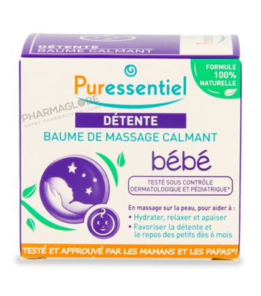 PURESSENTIEL-DETENTE-BAUME-MASSAGE-BEBE-30-ML-apaise-detent-repose-pharmaglobe.lu