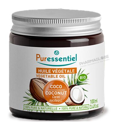 PURESSENTIEL-HUILE-VEGETALE-COCO-100-ML-bio-pharmaglobe.lu