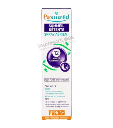 PURESSENTIEL-SOMMEIL-DETENTE-SPRAY-75-ML-boite-aromatherapie-huiles-essentielles-pharmaglobe.lu