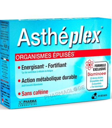 3-C-ASTHEPLEX-30-GELULES-complement-alimentaire-epuisement-energie-fortiifie-sans-cafeine-pharmaglobe.lu