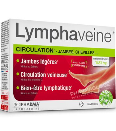 3-C-LYMPHAVEINE-60-COMPRIMES-3C-pharma-circulation-jambes-legeres-pharmaglobe.lu