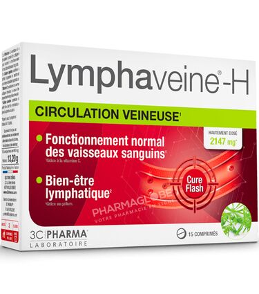 3-C-LYMPHAVEINE-H-15-COMPRIMES-circulation-veineuse-cure-flash-pharmaglobe.lu