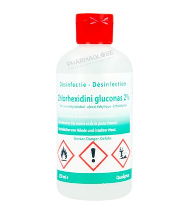 CHLORHEXIDINE-GLUCONATE-ALCOOLIQUE-2-pour-cent-250-ML-QUALIPHAR-pharmaglobe.lu