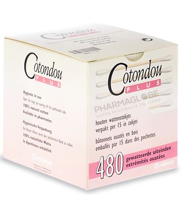 COTONDOU-PLUS-BOIS-GM-480-EXTREMITES-240-coton-tiges-en-bois-Qualiphar-pharmaglobe.lu