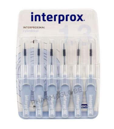 INTERPROX-PREMIUM-CYLINDRIQUE-3,5-MM-BLEU-CLAIR-brossettes-interdentaires-espace-1.3-mm-ref-31190-pharmaglobe.lu