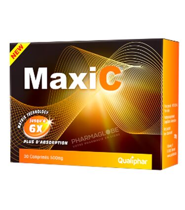 MAXI-C-30-COMPRIMES-QUALIPHAR-complement-alimentaire-vitamine-C-pharmaglobe.lu