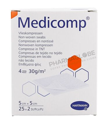 MEDICOMP-5-par-5-CM-4-PLIS-25x2-compresses-non-tissees-pharmaglobe.lu