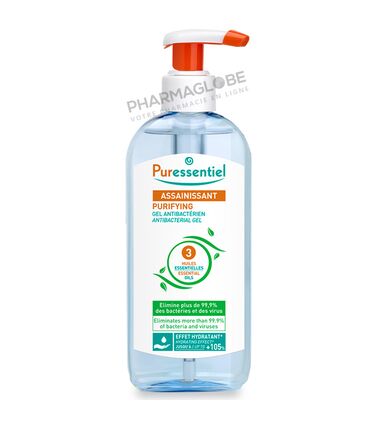 PURESSENTIEL-GEL-HYDRO-ALCOOLIQUE-3-HUILES-ESSENTIELLES-250-ML-pharmaglobe.lu