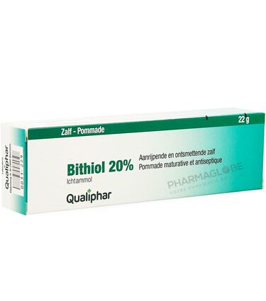 QUALIPHAR-BITHIOL-20-pour-cent-POMMADE-22-G-maturative-antiseptique-tube-pharmaglobe.lu